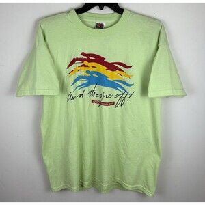 Vintage 90s 1998 Kentucky Derby Graphic T-Shirt / Green / Size XL